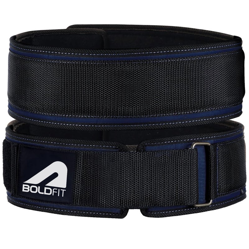 BOLDFIT Gym Belt Weight Lifting Belts For Gym Exercise Belt Powerlifting Belt Deadlift Belt Gym Waist Belt For Men And Gym Waist Belt For Women Gym Accessories For Back Support Lifting Belt - S - Image 1