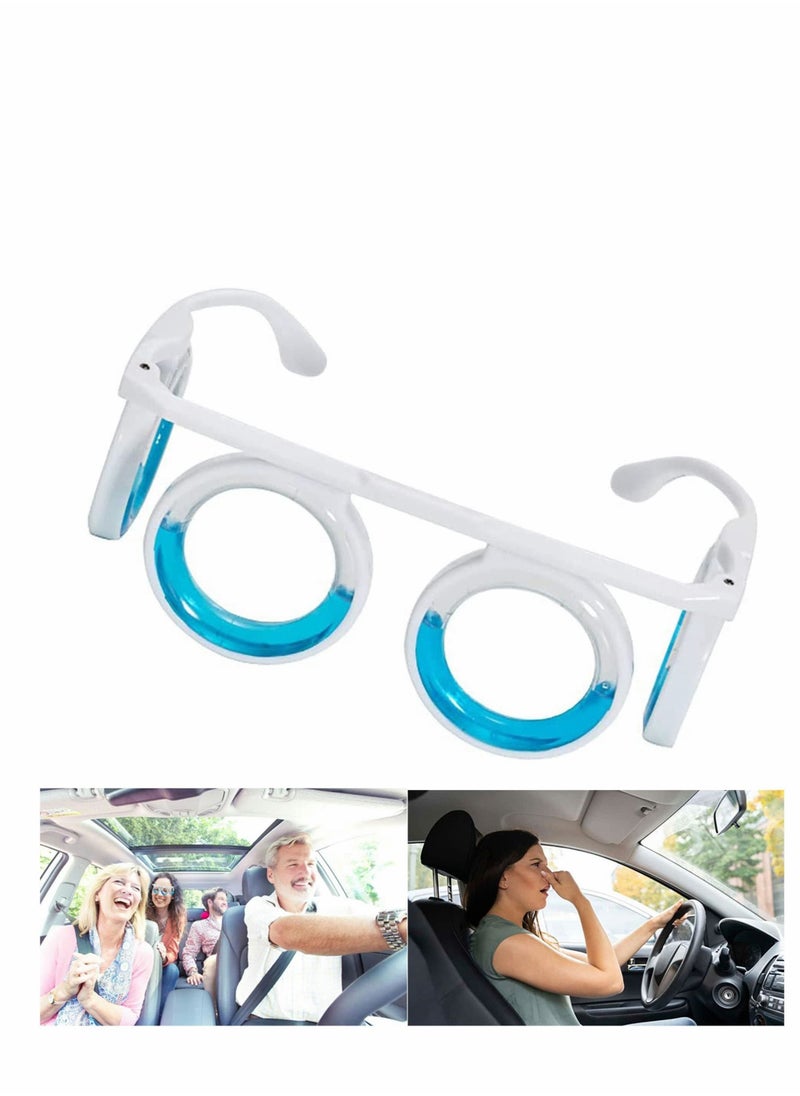 SYOSI - Anti- Motion Sickness Glasses, Raised Airsick Sickness Seasickness Glasses for Sport Travel Gaming, Ultra-Light Portable Nausea Relief Glasses, No Lens Liquid Glasses for Adults or Kids - Image 1
