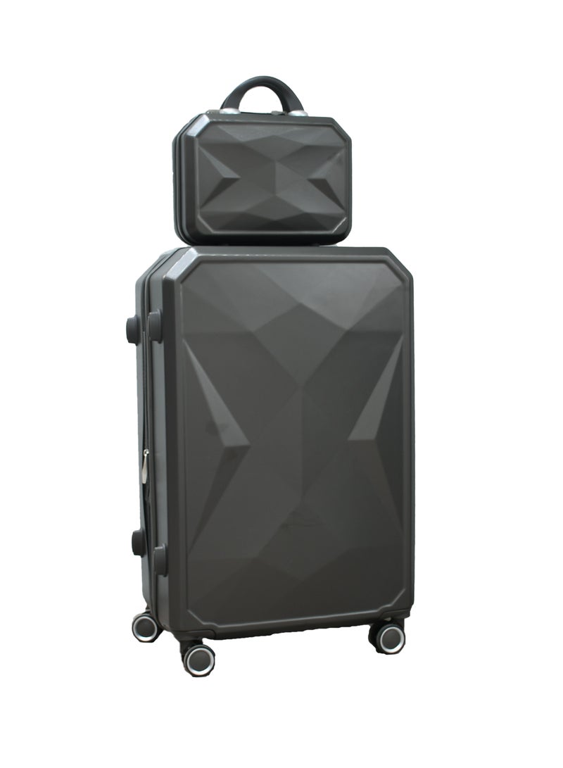 MORANO 5-Piece Luggage Trolley Bag Set Dark Grey - Image 4