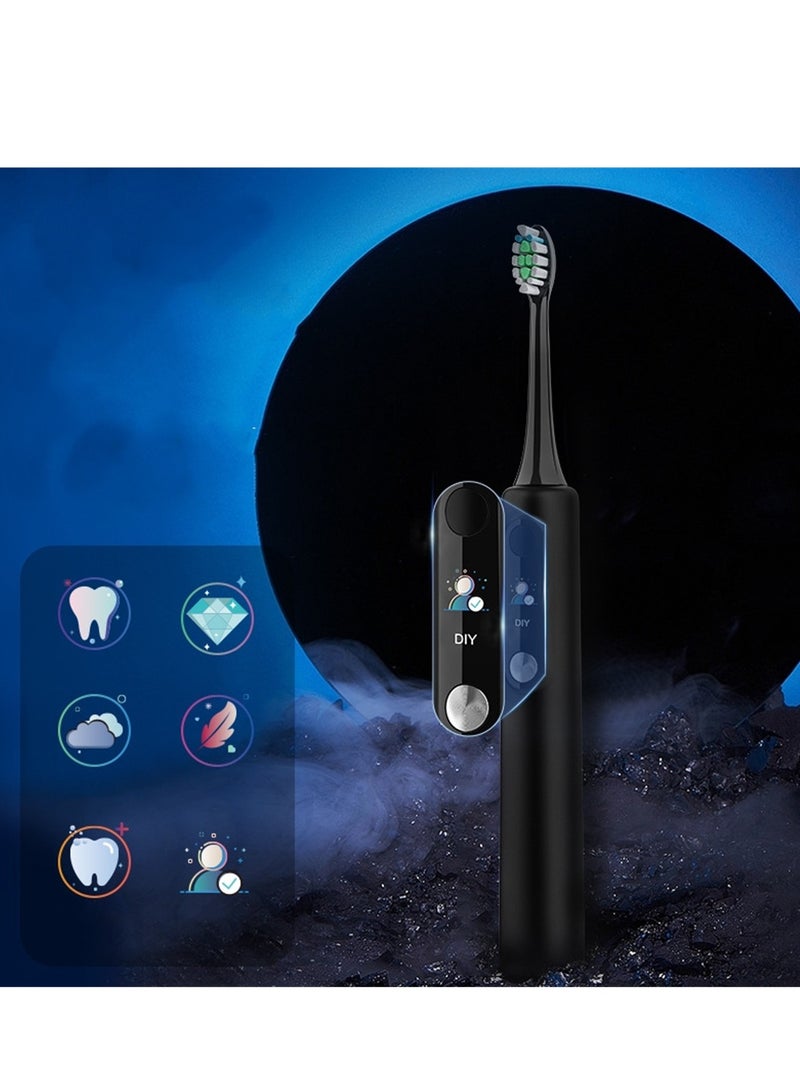 Intelligent induction wireless charging waterproof sonic electric toothbrush for adults household magnetic levitation soft-bristled electric toothbrush with UV travel disinfection cup - Image 5