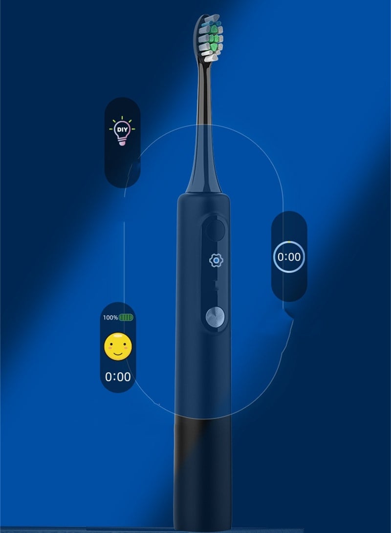 Intelligent induction wireless charging waterproof sonic electric toothbrush for adults household magnetic levitation soft-bristled electric toothbrush with UV travel disinfection cup - Image 3