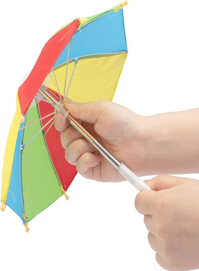 Toddmomy 2pcs Mini Colorful Umbrella for Dolls,Cute Umbrellas Model Miniature Beach Umbrella Toy for Dollhouse Decoration Photography Props - Image 2