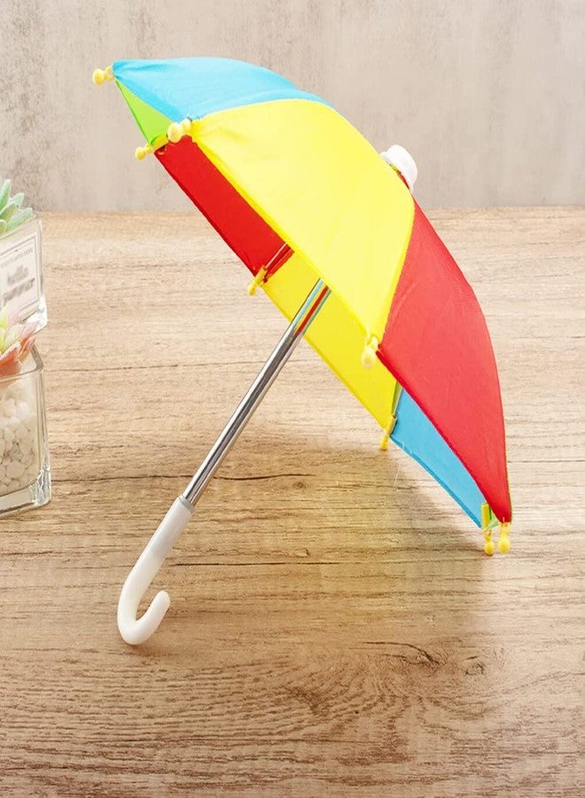 Toddmomy 2pcs Mini Colorful Umbrella for Dolls,Cute Umbrellas Model Miniature Beach Umbrella Toy for Dollhouse Decoration Photography Props - Image 3