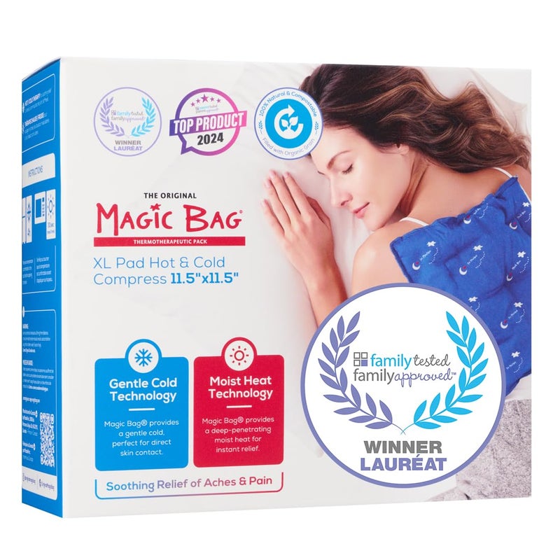 The Original Magic Bag XLarge Heating Compression HotCold Therapy for Back and Shoulder Pain Relief Cordless Hot Cold Compress 28 x 29 cm 11 x 115