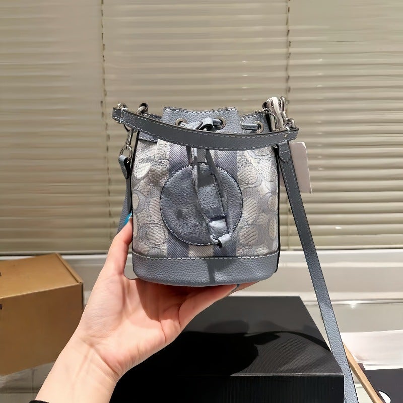 Women'S Bag Mini Bucket Bag Hand-Held Shoulder Bag Fashionable Versatile Hand-Held Cross-Body High-End Small Bag - Image 1
