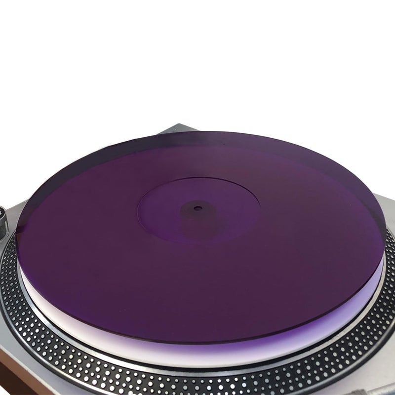 Acrylic Turntable MatPlatter Vinyl Slipmat for 12 Inches LP PlayersReduced Noise Improves Sound Quality Provides Tighter BassAnti Static Record Player Mat