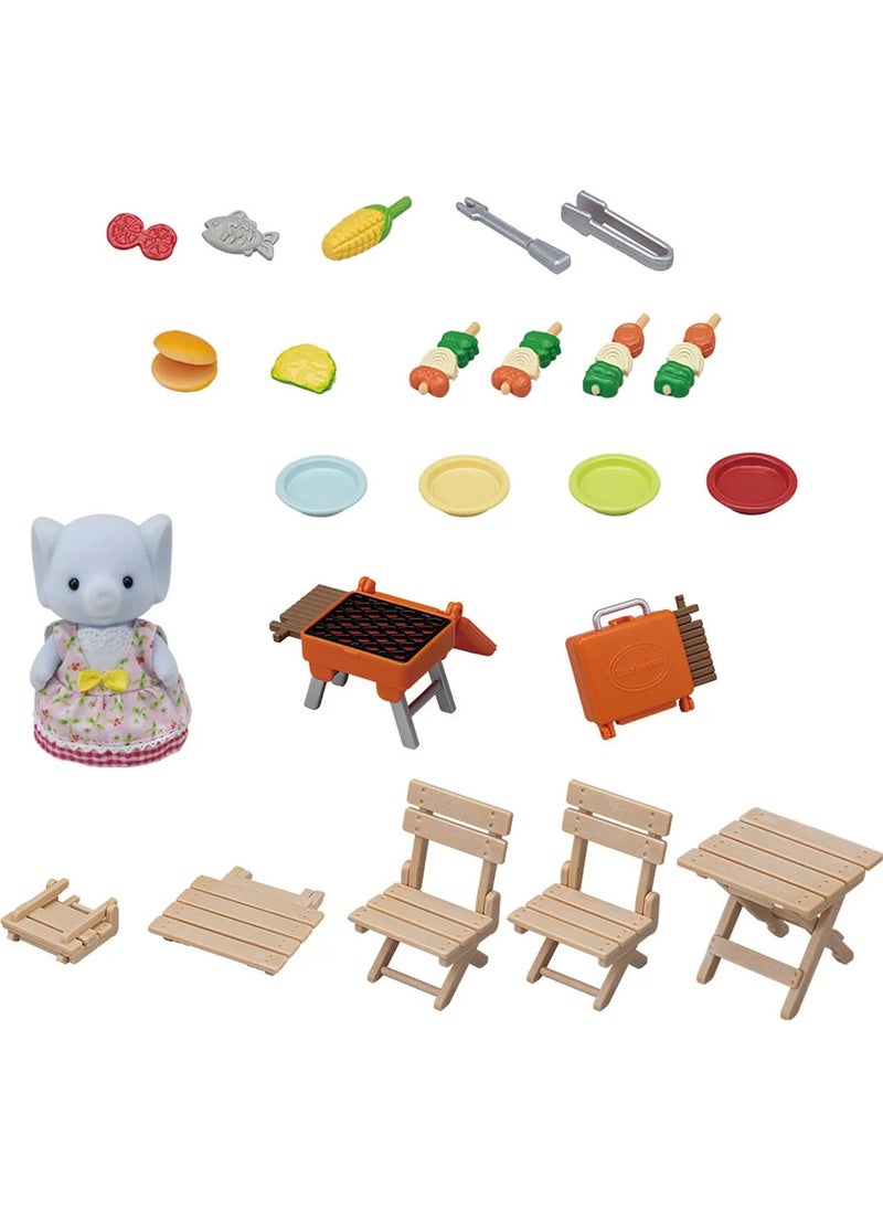 Sylvanian Families - BBQ Picnic Elephant Girl 5640 - Image 1