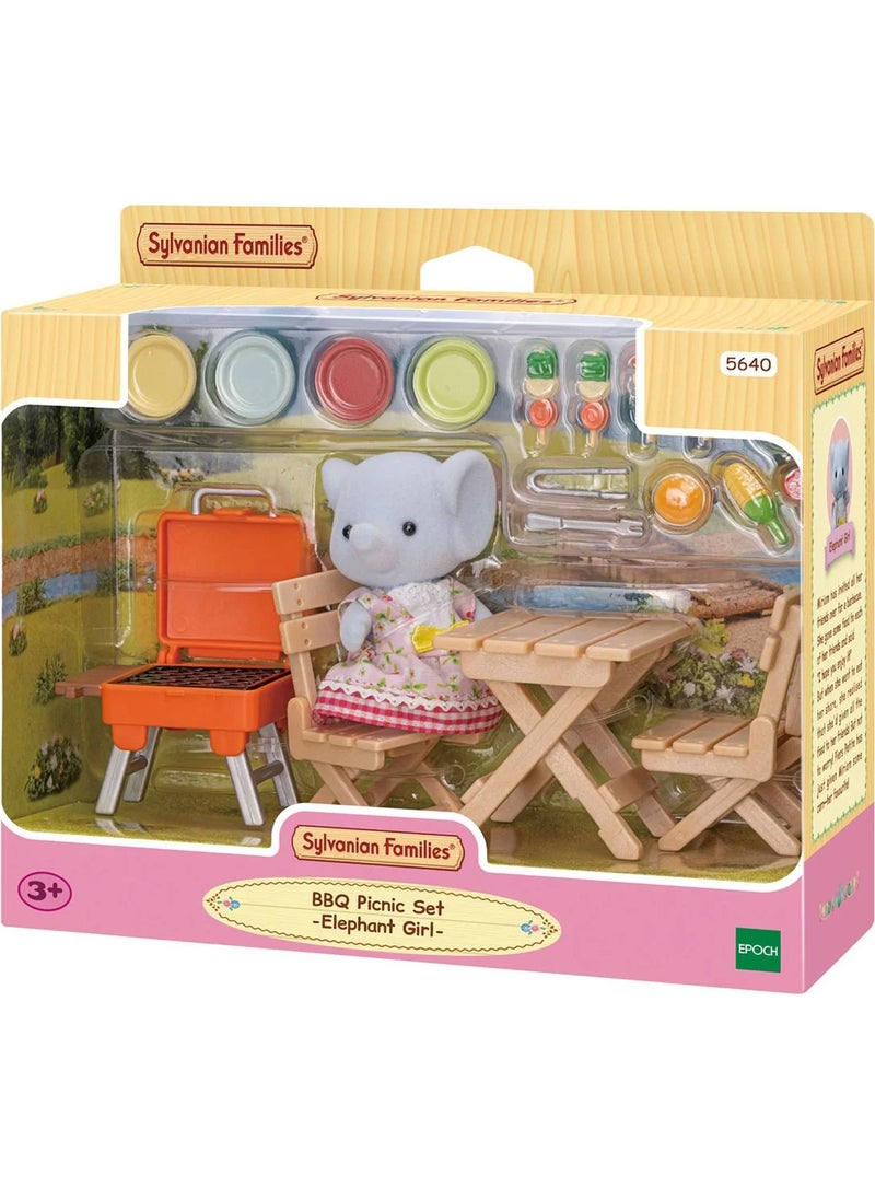 Sylvanian Families - BBQ Picnic Elephant Girl 5640 - Image 1