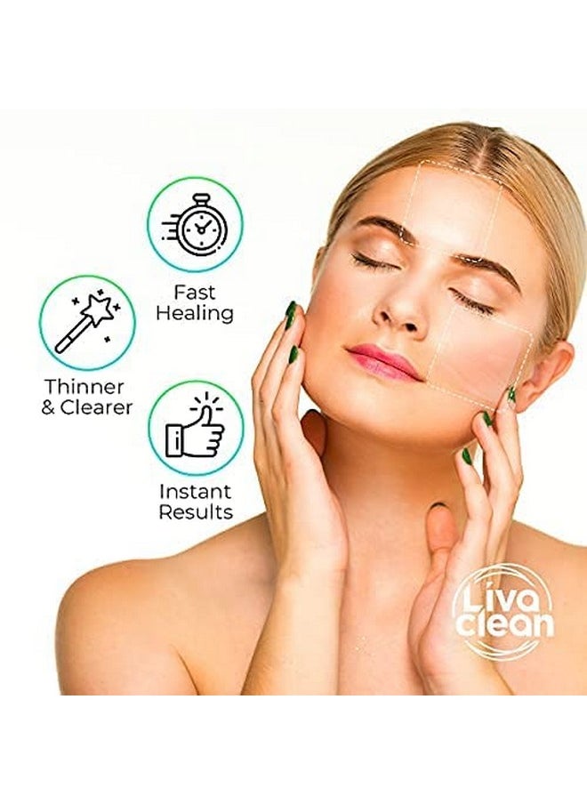 LivaClean - 20 Ct Livaclean Large Hydrocolloid Acne Patches For Pore Spots Nose Face Cystic Pimple Zit Patch Big Pimple Patches Hydrocolloid Bandages Strips Stickers Pimple Patch Xl Large Acne Patch - Image 1