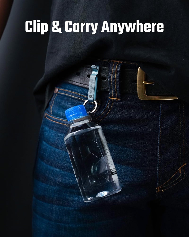 KeyUnity KA60 Water Bottle Clip, Lightweight EDC Water Bottle Holder for Hiking, Camping, and Everyday Carry - Image 4