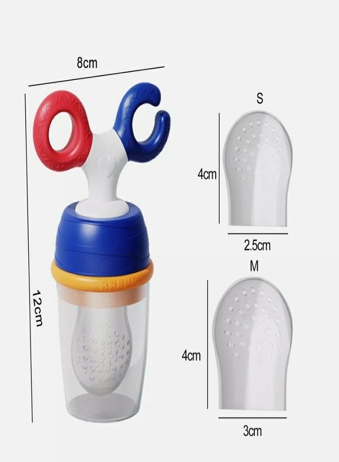 Miracle Moms Baby Fruit Feeder Pacifier | BPA-Free Silicone Teething Toy with Extra Mesh | Safe & Non-Toxic Food Nibbler for 6-12 Months Infants (1, Multicolor) - Image 5