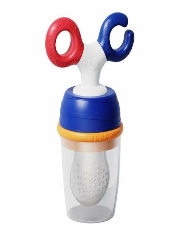 Miracle Moms Baby Fruit Feeder Pacifier | BPA-Free Silicone Teething Toy with Extra Mesh | Safe & Non-Toxic Food Nibbler for 6-12 Months Infants (1, Multicolor) - Image 1