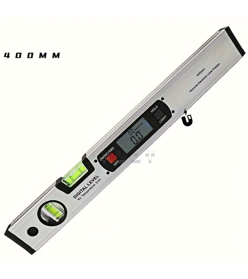 0-400mm High Precision Digital Spirit Level Drop Resistant Magnetic Ruler - Image 5