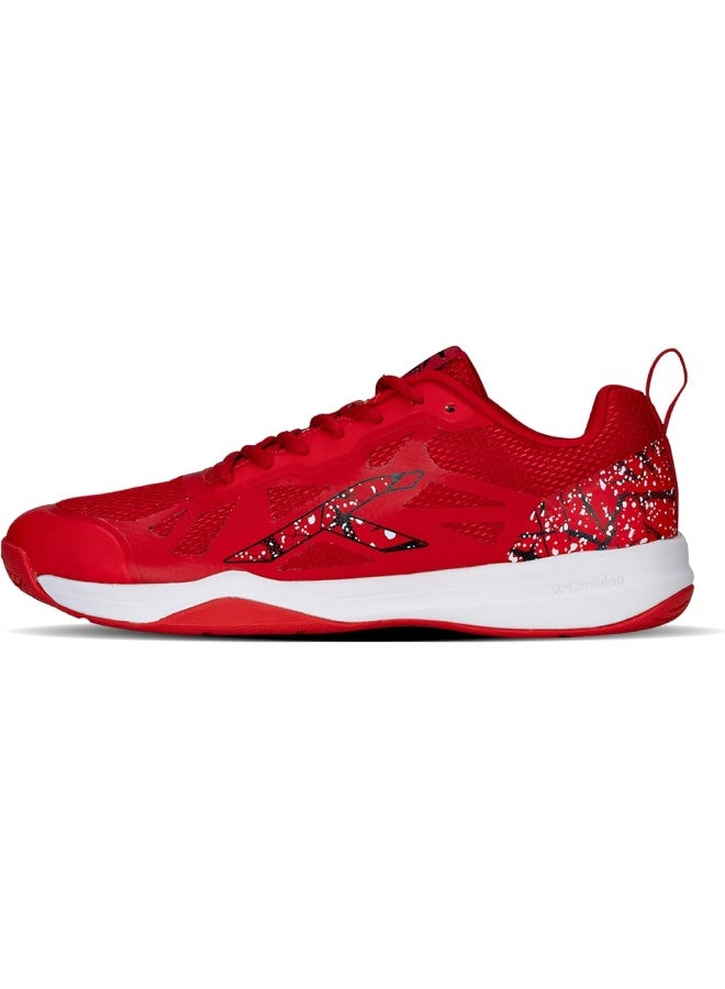 HUNDRED Blade Unisex-Adult Badminton Shoes (Non Marking) | Lightweight & Durable (Red/Black, 6Uk) - Image 1