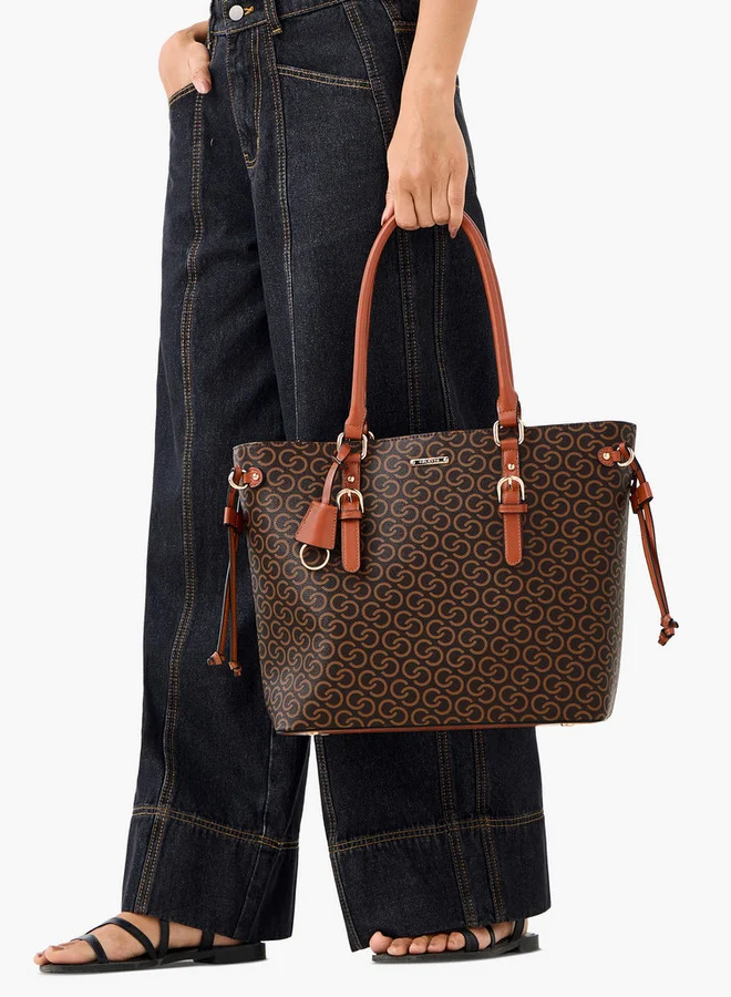 Celeste Monogram Print 4-Piece Bag Set