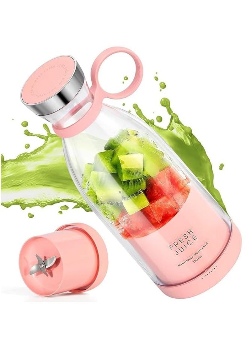 Fend Rechargeable Handheld Mini Juicer Portable Blender for Shakes and Smoothies Pink - Image 1