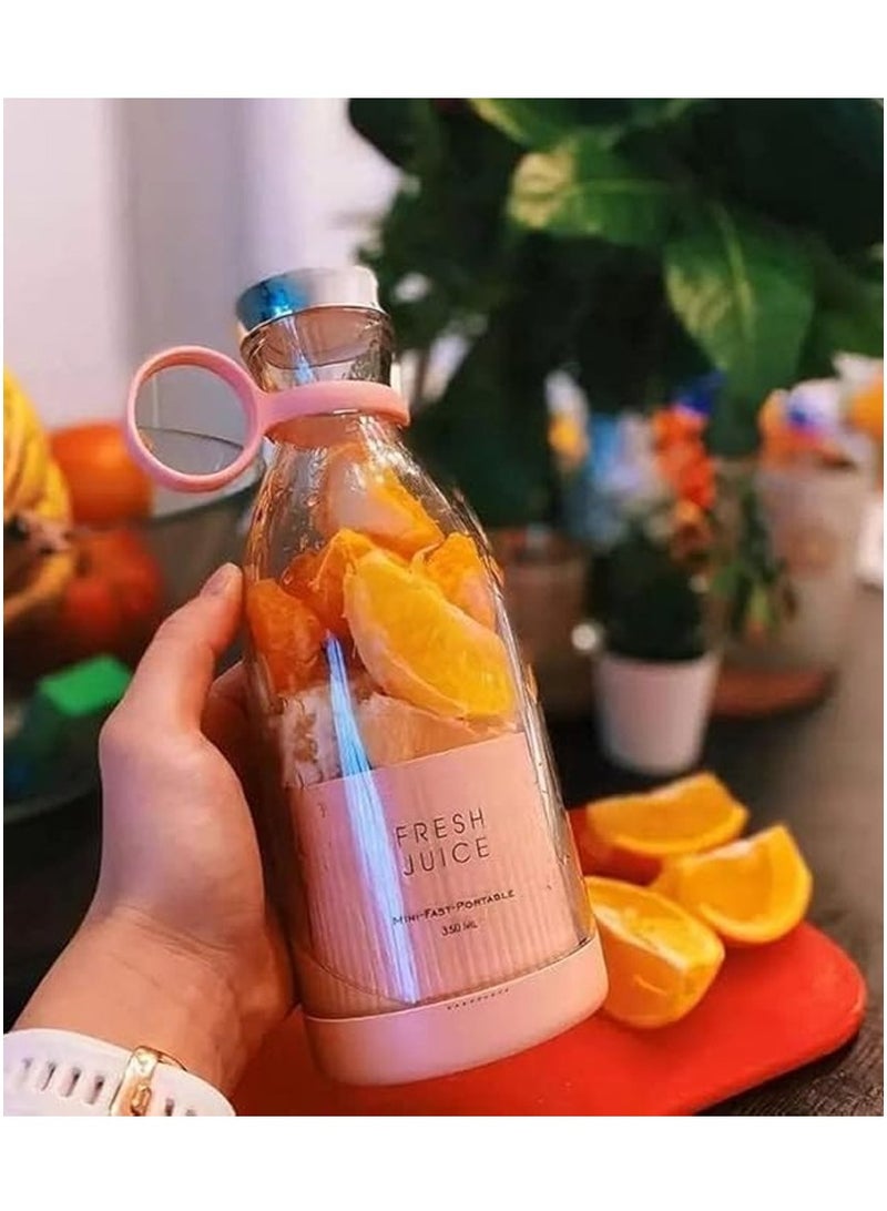 Fend Rechargeable Handheld Mini Juicer Portable Blender for Shakes and Smoothies Pink - Image 4
