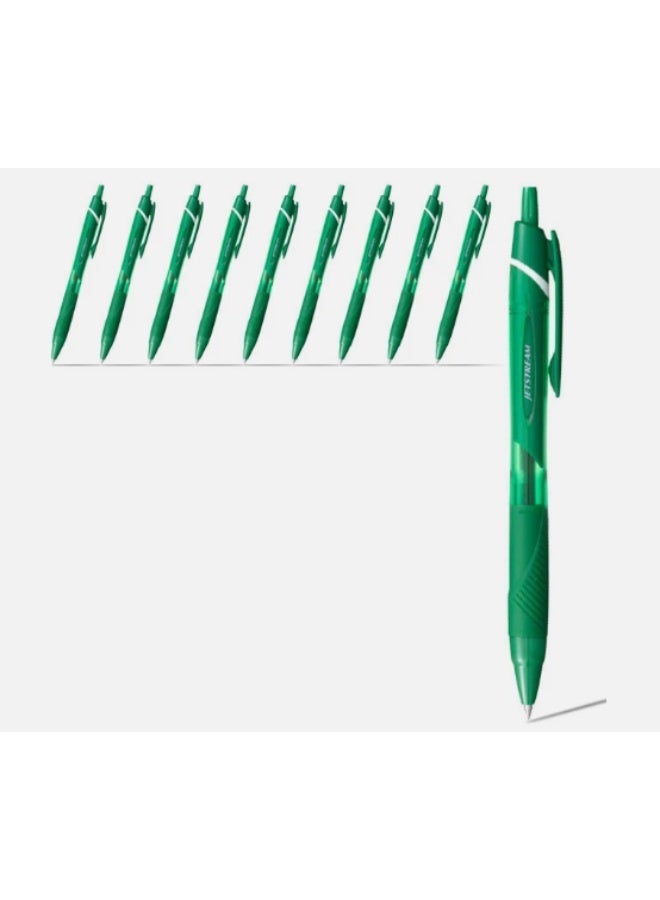 يوني Uni Jetstream Color Knock Ballpoint Pen - Green - Image 1