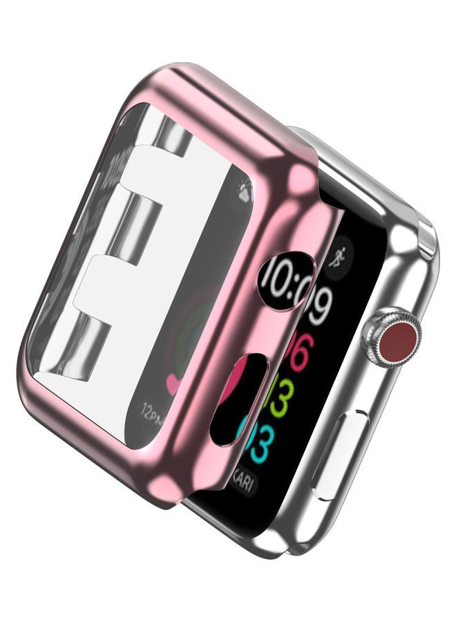 نيبمينينت غطاء حماية لساعة أبل سلسلة 2/3 ذهبي وردي - Image 1