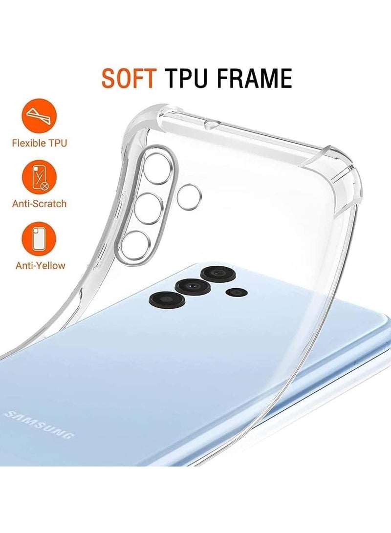 Samsung Galaxy A55 5G Clear Cover Case soft TPU Transparent Silicone Rubber Back Protective Case shock Absorbent Reinforced Corner for Samsung Galaxy A55 5G Clear - Image 2