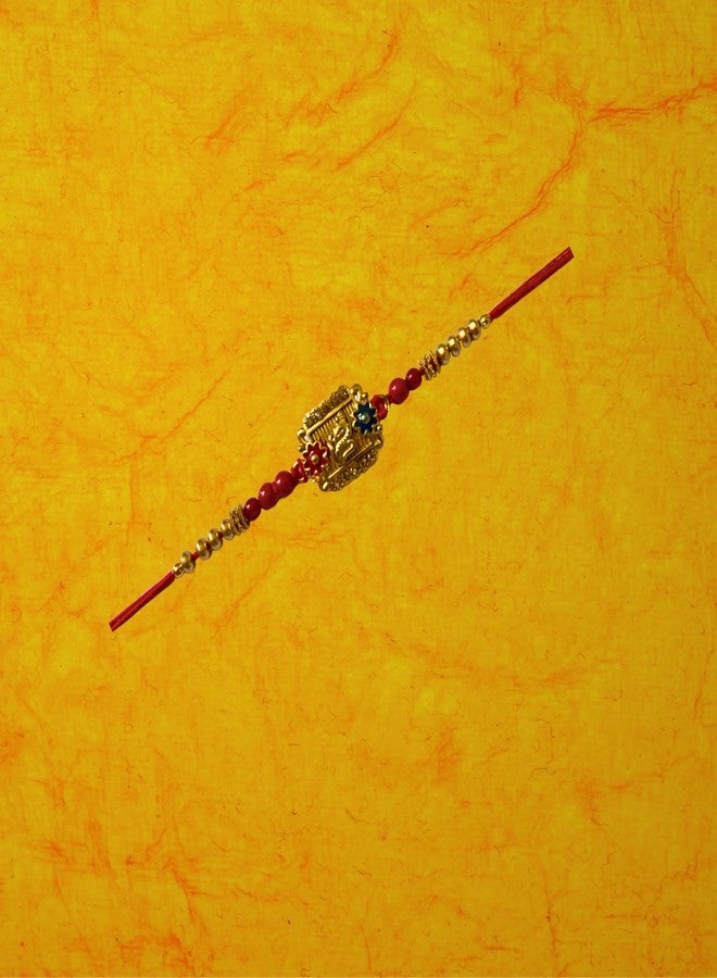 GJ Rakhi for brother, Rakhi Gift Collections, Premium Designer Rakhis Set Combo, Made in India (Design Ganesh) (5) - Image 4