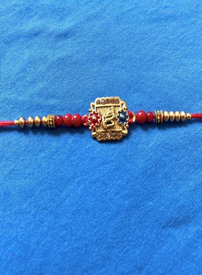 GJ Rakhi for brother, Rakhi Gift Collections, Premium Designer Rakhis Set Combo, Made in India (Design Ganesh) (5) - Image 3