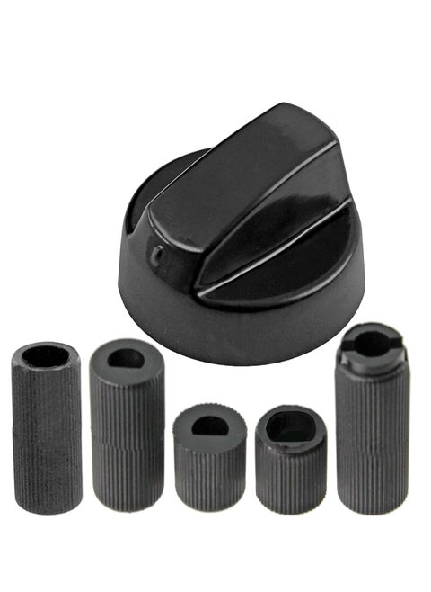 Universal Black Control Switch Knob for All Makes and Models of Oven Cooker & Hob 40mm Plastic
