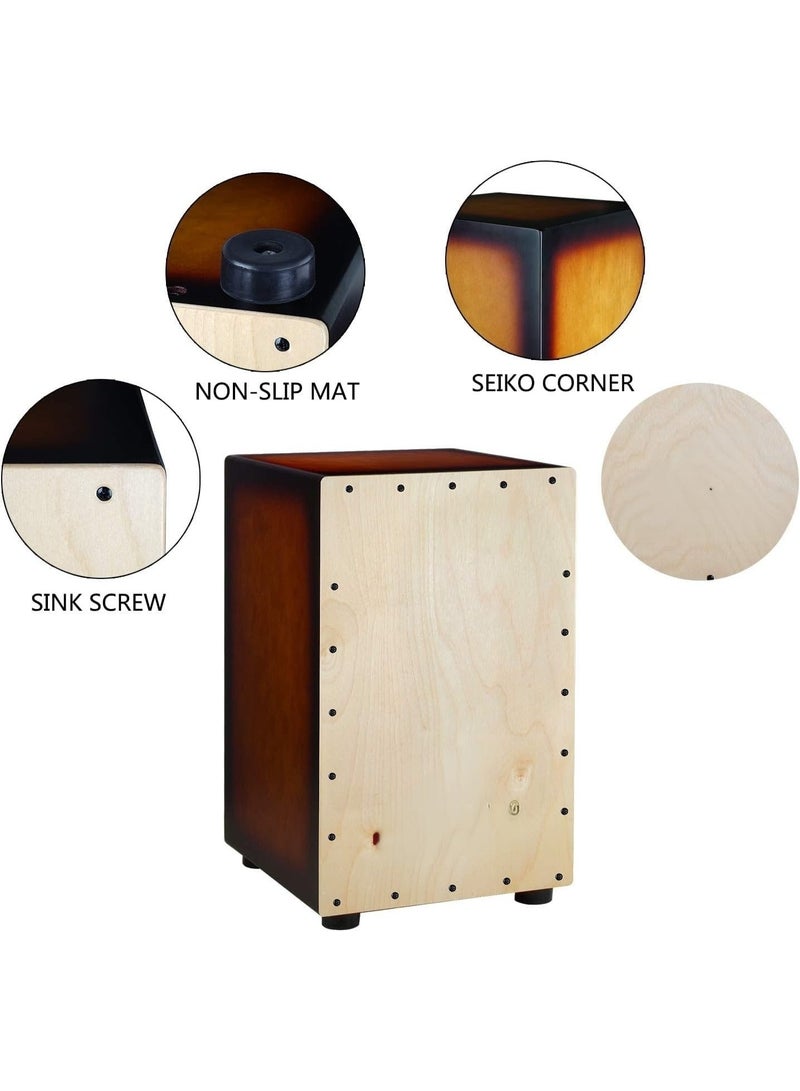 GOGOGO Cajon BOX Drum-Wooden Percussion Box, with Internal Adjustable Guitar Strings,2-YEAR WARRANTY - Image 3