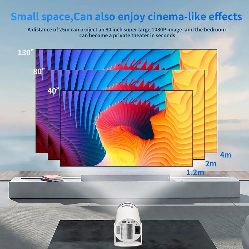 Cubonic بروجيكتور X10 بلس مع 2 وحدة تحكم للألعاب و10000+ لعبة بروجيكتور محمول 4K 1080P أندرويد 12 بلوتوث 5.2 واي فاي 6 تصحيح تلقائي للزاوية بروجيكتور أفلام منزلي للهاتف المحمول واللابتوب - Image 5