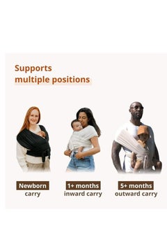 Generic Baby Wrap Carrier, Baby Sling for Newborn with Softness Cotton, Breathable Baby Hold Carrier for Toddler  - Image 3
