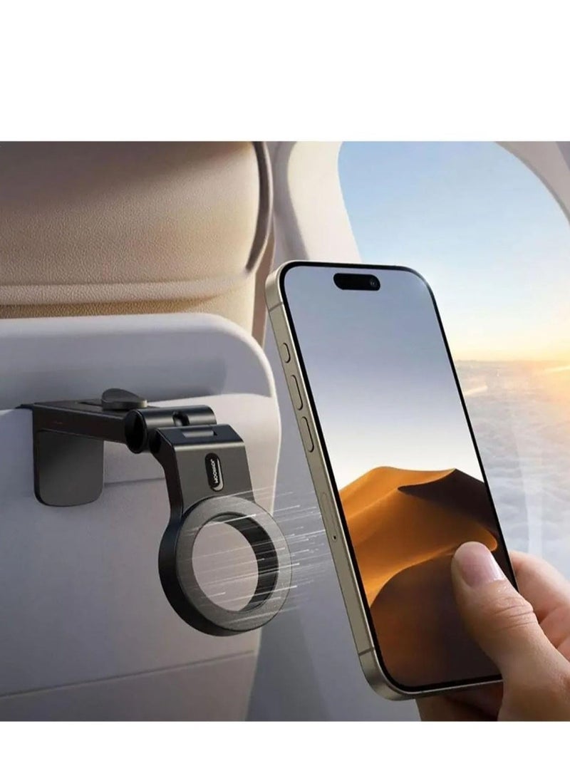 JAJEEK Magnetic Car & Airplane Phone Mount for iPhone 16 Pro Max – 360° Rotation, Universal Holder, Flexible Travel Essentials, Hands-Free Design for Easy Use, Secure and Stable Phone Mount for Cars and Airplanes - Image 2