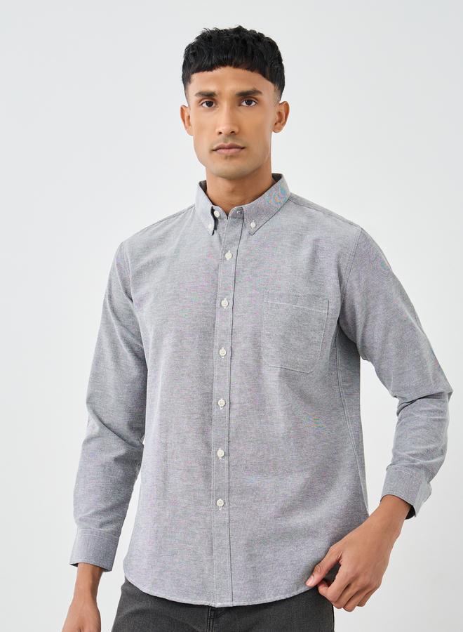 Styli Regular Fit Buttoned Long Sleeve Shirt - Image 3