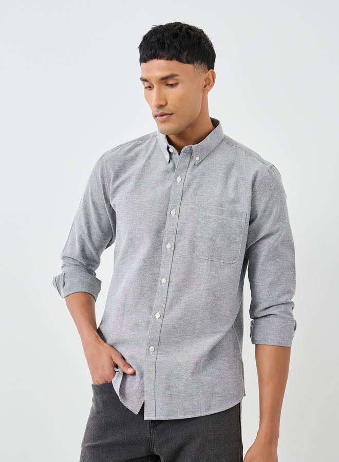 Styli Regular Fit Buttoned Long Sleeve Shirt - Image 1