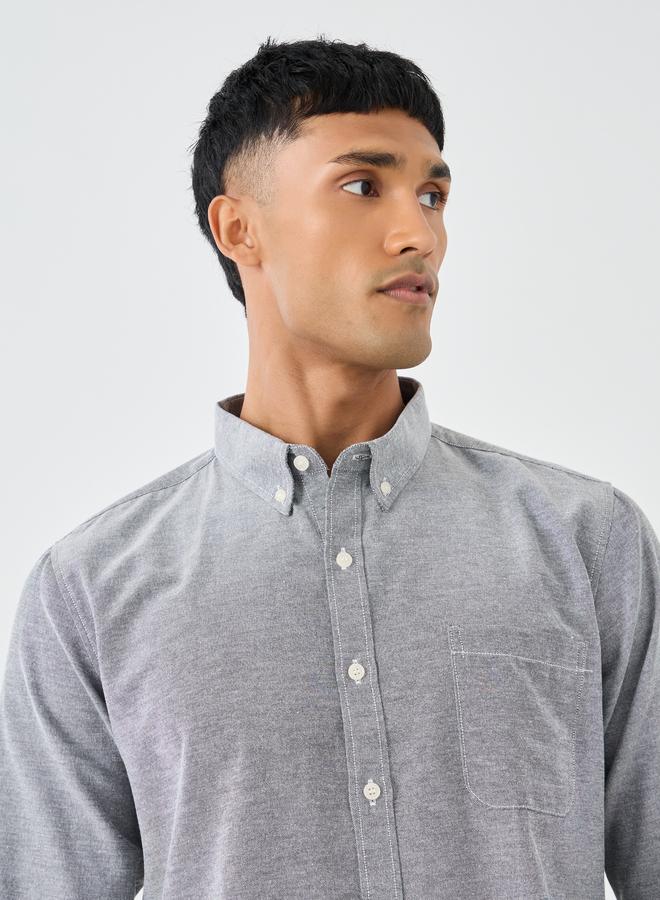 Styli Regular Fit Buttoned Long Sleeve Shirt - Image 4