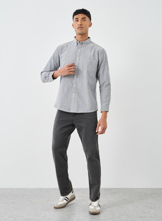 Styli Regular Fit Buttoned Long Sleeve Shirt - Image 2