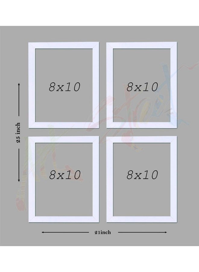 Art Street Individual White Wall Photo Frames for Home & Wall Decor, Decorative Rectangular Wall Hangings - Set of 4 (4 Unit 8x10 inches) - pzsku/Z29D3F23AF0565ED5DC84Z/45/_/1740982905/9b9e8a45-00fb-41cd-a730-a4f846e0d353