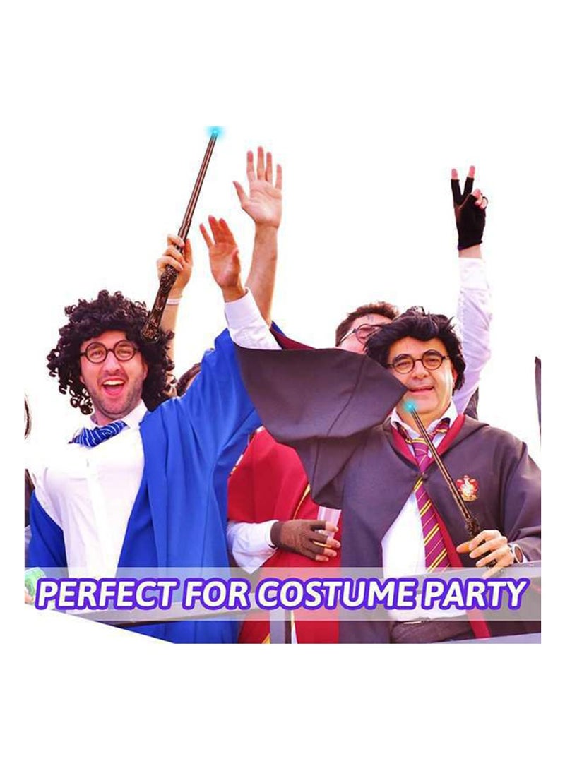 TAPIT 2PCS Light Up Magic Wizard Wand with Sound Effect, Illuminating Toy Wand for Kids, Party Costume Cosplay Accessory Halloween Favors (Brown) - Image 5