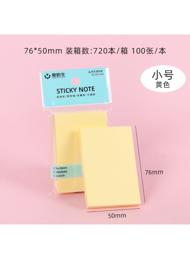 Colorful Sticky Notes, Cute Creative Sticky Notes,  Office Stationery Note Pads, Tearable Student Mes Note Paper - Image 1