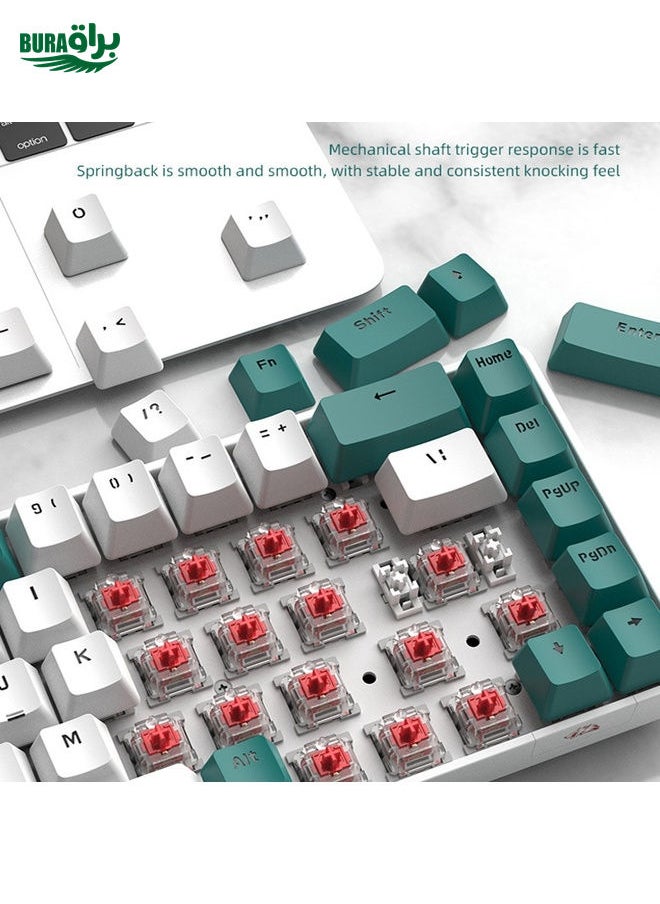 BURAQ - ZIYOU LANG T8 68 Keys RGB Gaming Mechanical Keyboard, Cable Length: 1.5m, Style: Micro Light Version Green Shaft - Image 1