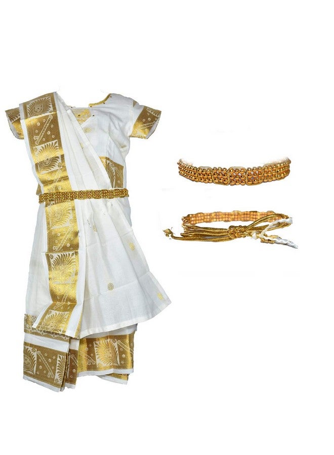 amirtha fashion AMIRTHA FASHION Girls Traditional Lehenga Choli KERALA SAREE (2-3 Years_AMFKHS3_20) - Image 1