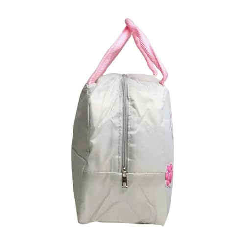 MUAC Cute 3D Cartoon Design Children's Lunch Box Insulated Kids Lunch Bag (White Bunny) - Image 4