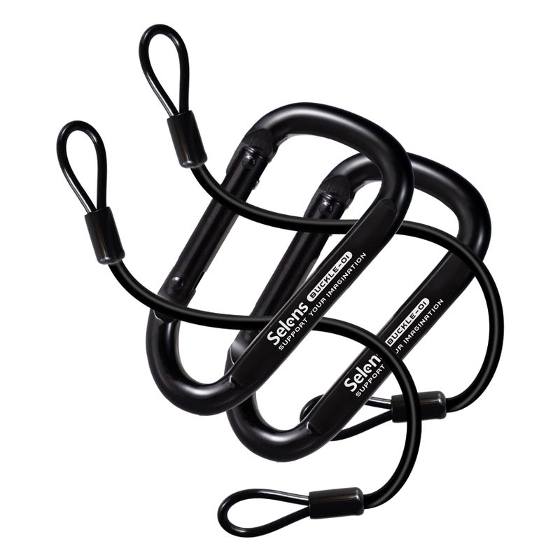 Selens Electrical Tape Holder for Gaffers Tape, Quick Lock Steel Clip Snap Hooks with 15" Hanging Rope for Photography, Film, Stage and Television Production Carrying Tools - Image 1