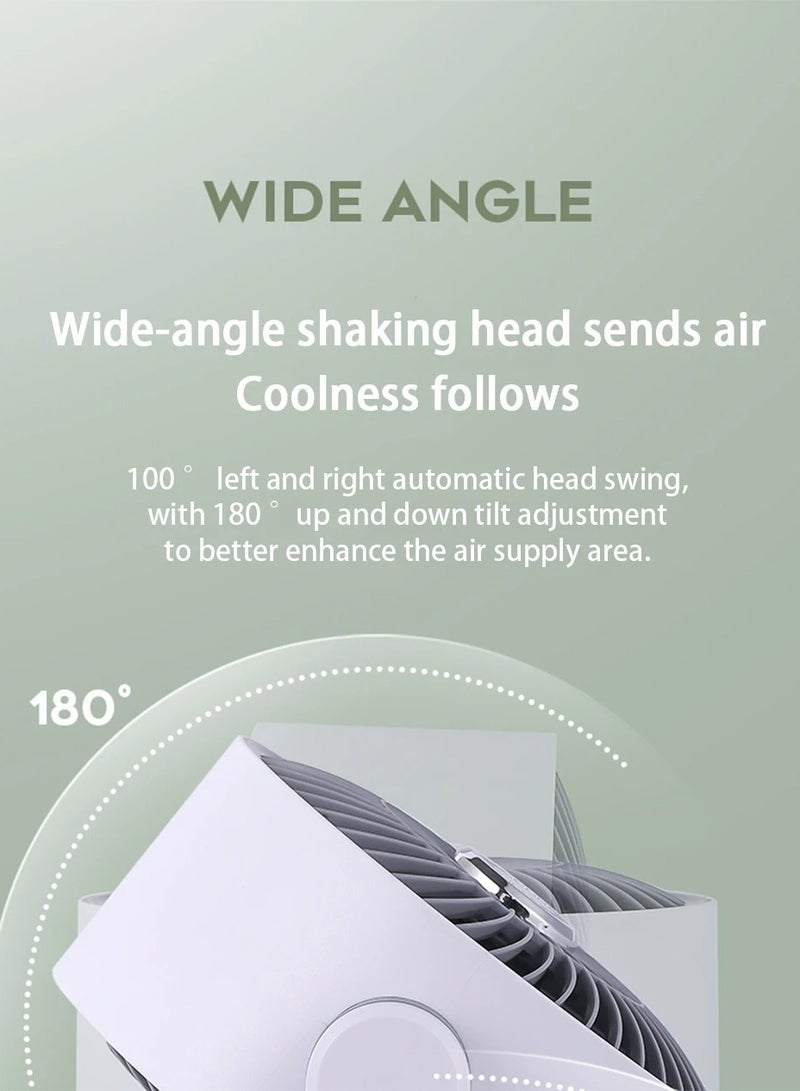 بيتشو مروحة تدوير الهواء المحمولة، مروحة مكتب صغيرة بثلاث سرعات للرياح، مروحة تبريد مكيف الهواء، مروحة كهربائية للمنزل والمكتب والغرفة - Image 4