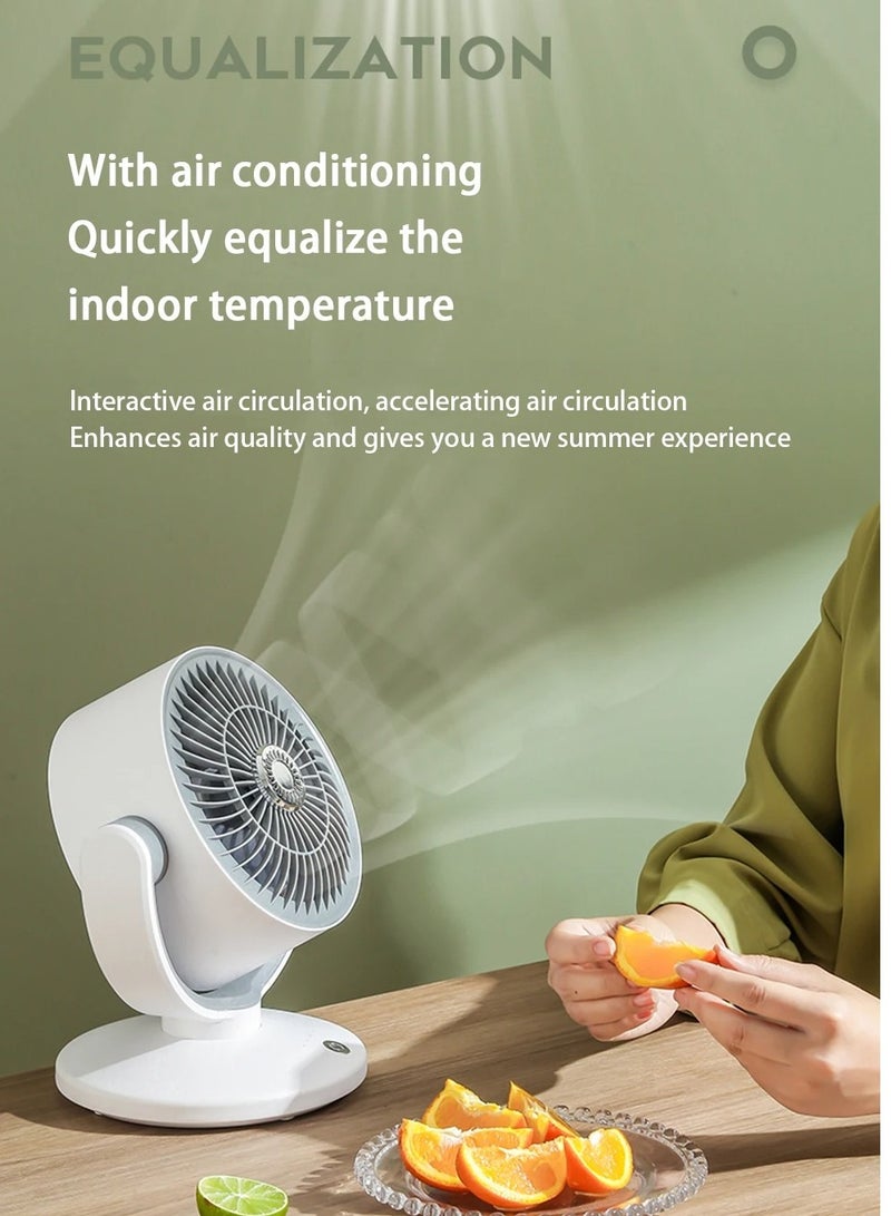 بيتشو مروحة تدوير الهواء المحمولة، مروحة مكتب صغيرة بثلاث سرعات للرياح، مروحة تبريد مكيف الهواء، مروحة كهربائية للمنزل والمكتب والغرفة - Image 3