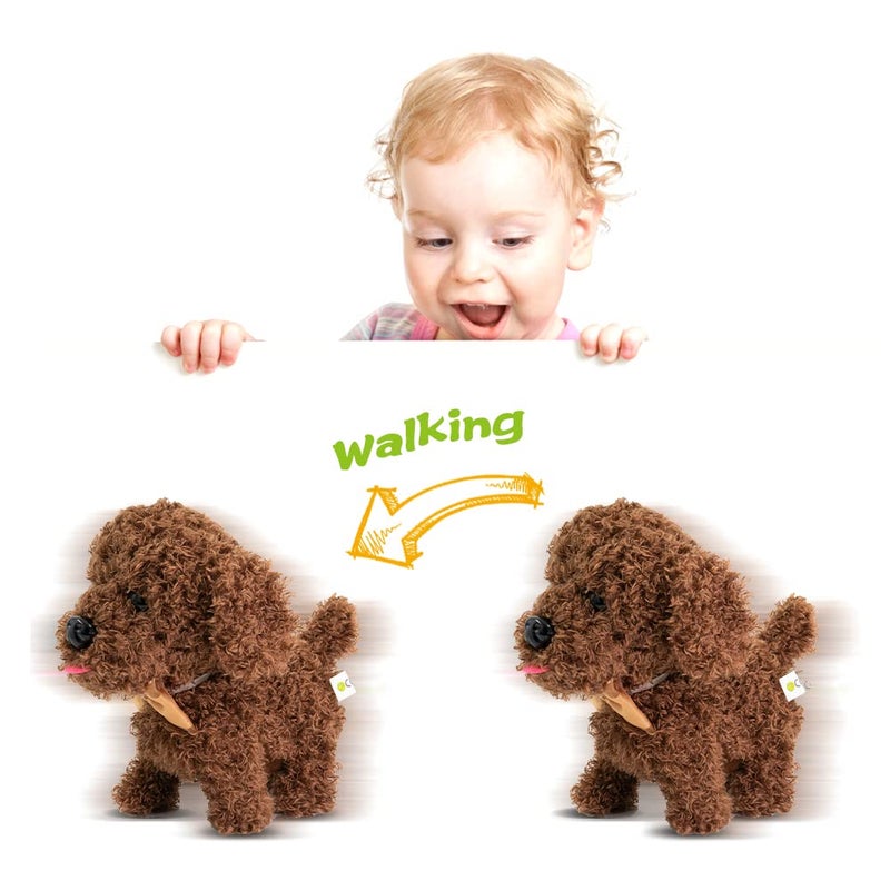 WEofferwhatYOUwant Labradoodle Robot Dog â€“ Interactive Plush Puppy Toy That Walks and Barks â€“ Goldendoodle Stuffed Animal with Sounds â€“ Cuddly Educational Gift for Toddlers 18+ Months - Image 4