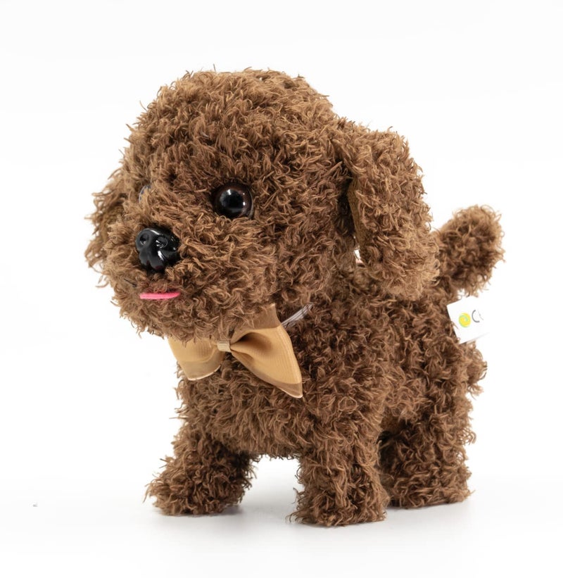 WEofferwhatYOUwant Labradoodle Robot Dog â€“ Interactive Plush Puppy Toy That Walks and Barks â€“ Goldendoodle Stuffed Animal with Sounds â€“ Cuddly Educational Gift for Toddlers 18+ Months - Image 1