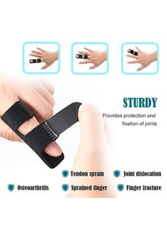 HY 4 Pcs Trigger Finger Splints, Adjustable Trigger Finger Splint Brace, Finger Knuckle Immobilization, Protector, Straightening, Arthritis Relief, Pain Relief  - Image 2