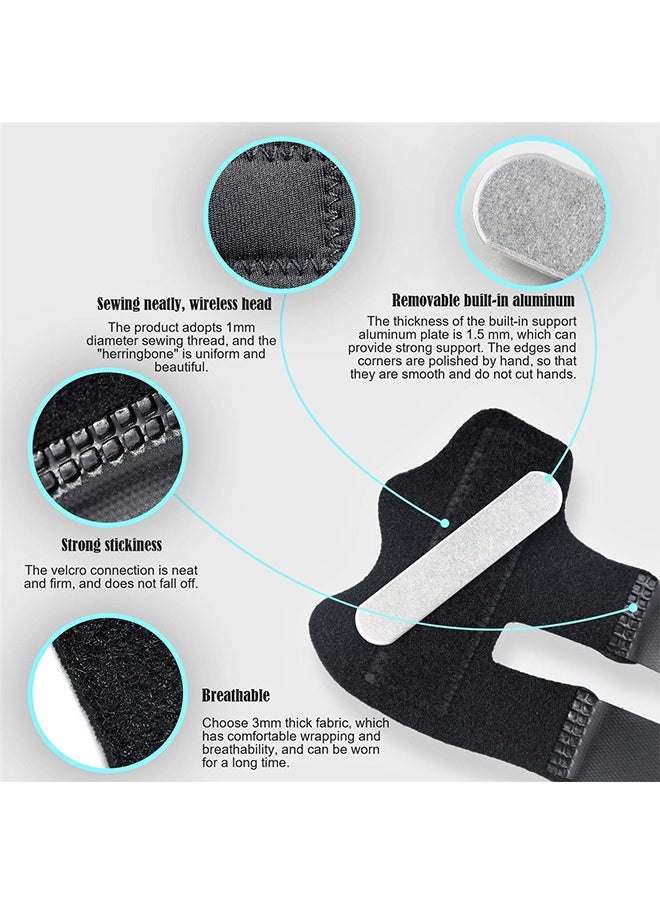 HY 4 Pcs Trigger Finger Splints, Adjustable Trigger Finger Splint Brace, Finger Knuckle Immobilization, Protector, Straightening, Arthritis Relief, Pain Relief  - Image 3