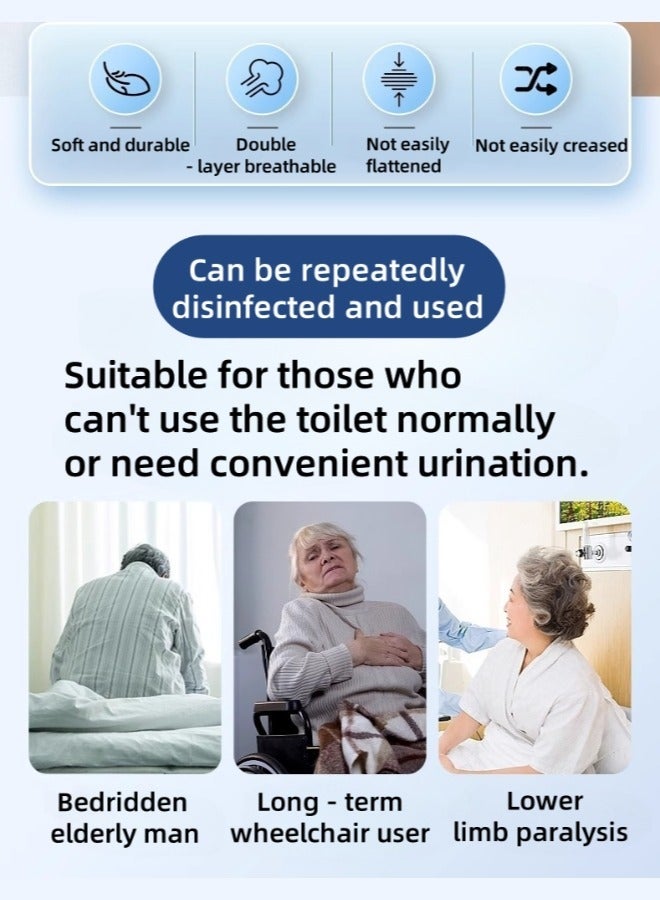 general ​​Reusable Silicone Urine Collector with Portable Wearable Urinary Drainage Bag System Wearable Washable Urinal Collector for Old man while Sleeping Bed Patients for 60+ Years Old (Grey Version)​ - Image 2