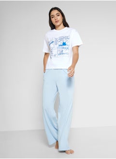 Disney Cindrella Graphic T-Shirt & Pyjama Set  - Image 5